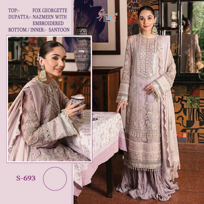 S -693 Exclusive Wear Wholesale Pakistani Salwar Suits Catalog 